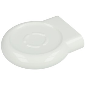 Nylon line soap dish without drain hole, white