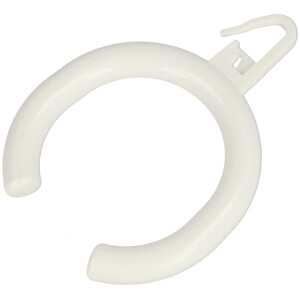 Nylong line curtain ring open, white