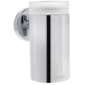 Hansgrohe Logis gobelet à dents en verre, chromé 40518000