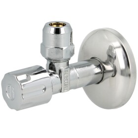 Angle valve 3/8&quot; x 10 mm with rosette self-sealing,...
