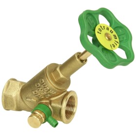 Free-flow valve 3/4&ldquo; IT with drain and rising stem