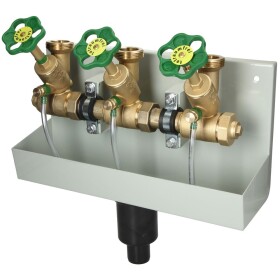 Branch distributor 1" with drain pipe Triple...