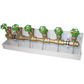 Branch distributor 1" with drain pipe Sixfold...