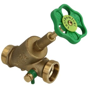 Free-flow valve DN 32, with drain 1 1/2" ET x 1...