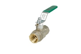 Ball valve DVGW, IT 1/2" x 75 mm, DN 15 with long lever