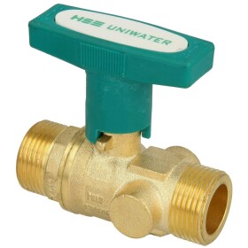 Ball valve DVGW, ET 1&quot; x 80 mm, DN 20 ISO-T-handle,...