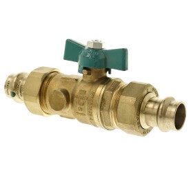 Ball valve DVGW DN32xViega press c. 35mm with wing...