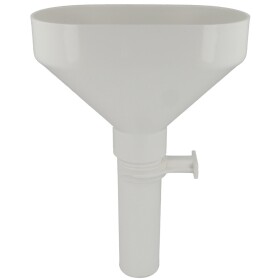 Entonnoir pour eau de fuite blanc, pour tuyaux 40 mm
