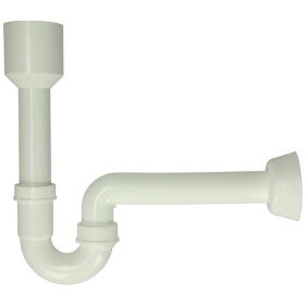 Siphon tube pour urinoir DN 50, plastique blanc