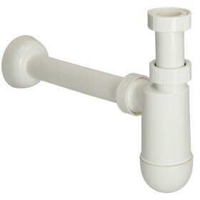 Siphon bouteille 1 1/4" DN 32 mm, blanc