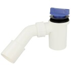 Ecoulement douche pour &Oslash; 52 mm 822/50 F plastique - sans couvercle, avec coudes