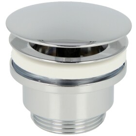 Design drain valve 1 1/4&quot;, chrome Closable plug...