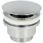Design drain valve 1 1/4&quot;, chrome Closable plug (pressure cap)