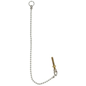 Ball chain chrome 60 cm with nut and 1 retaining ring