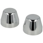 Plastic cap chrome-plated