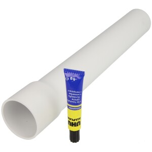 Rallonge tuyau découlement Ø 44 mm blanc, 300 mm