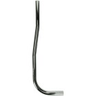 Flush pipe 26/28mm slightly offset 700 mm, chrome-plated brass