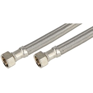 Flexible de raccord 1000mm (DN 13) écrou 1/2" x écrou inox 1/2