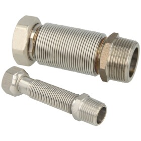 Edelstahlwellrohr flexibel ausziehbar 1/2&quot; 75 - 130...