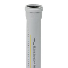 Soundproof drain pipe with plug-in sleeve, DN 75, 500 mm