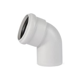 Soundproof drain pipe with 67° bend, DN 75