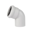 Soundproof drain pipe with 67&deg; bend, DN 75