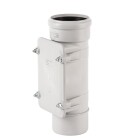 Soundproof drain pipe with cleaning pipe, DN 110