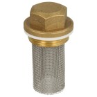 Top for dirt trap, 1/2&quot; DN 15, brass, DIN DVGW-approval