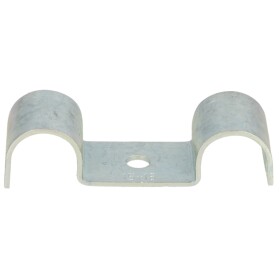 Pipe brackets - double (PU 100) 15-16 mm x hole Ø 6.1