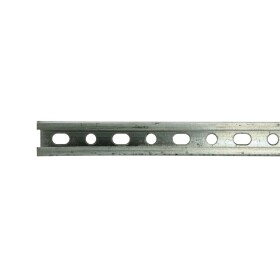 Mounting rail, zinc coated for profile 27 x 18 mm - 2000...