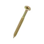 Recessed countersunk flat head screw for chipboards &Oslash; 3 x 35 mm chrom