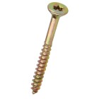 Countersunk screw for chipboards &Oslash; 3 x 45 mm star yellow chrome
