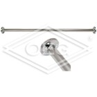 Shower curtain rail &Oslash; 25 mm x 1000 mm chrome-plated brass, can be shortened