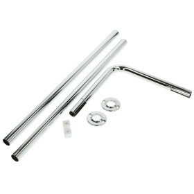 Angular shower curtain rail 700 x 1700mm chrome-plated...