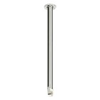 Ceiling bracket for shower curtain rail 600 mm, chrome-plated brass, escutcheons