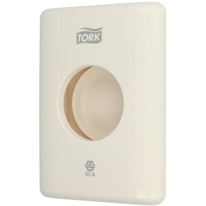 Tork sanitary bag dispenser white, PE, f. hygienic bag 2077079 565000