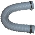 Flexible hose for connection of skirting-board inlets to pipe system