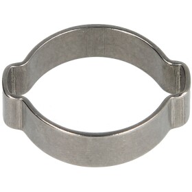 2-ear clamps, stainless steel, W 4 width 7-9 mm