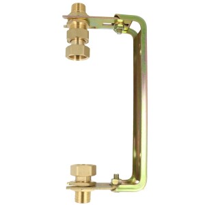 Water meter bracket - vertical, galvan. adjustable, Qn 6 m³/h-1" x 1"