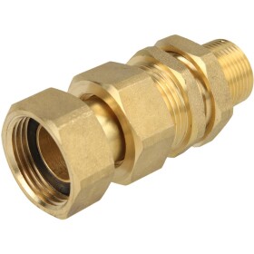 Water meter screw joint, brass output Qn 6 - 1 1/4&quot;...