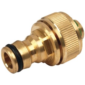 Hose connector 1/2&quot; with plug-in couplin brass