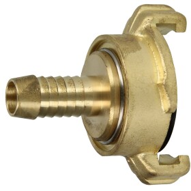 Brass quick coupling for hoses 1/2", 360° rotatable