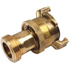 Brass suction/high-pressure quick- coupling with locking ring, 3/4&quot; ET