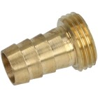Brass hose tail flat-sealing male thread 1-piece 1/2&quot; ETx1/2&quot;