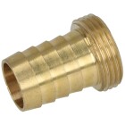 Brass hose tail flat-sealing male thread 1-piece 3/4&quot; ETx3/4&quot;