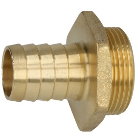 Brass hose nozzle and hexagonal collar 1 1/4&quot; ET x...