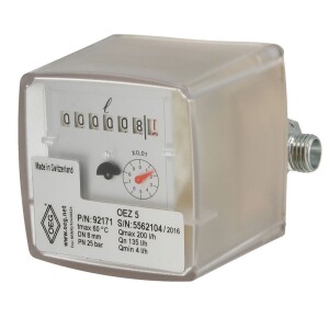 Oil meter for DRS1 pressure control system
