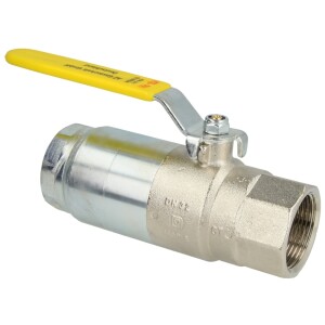Ball valve, gas, 1 1/4", with heat-activated safety valve